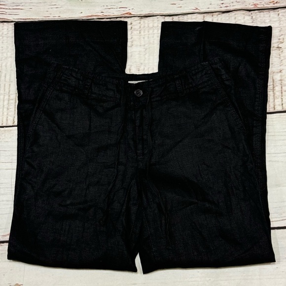 LIZ CLAIBORNE SLOANE 100% Linen women’s straight fit  trousers 4 Vintage Y2K EUC - Picture 5 of 12